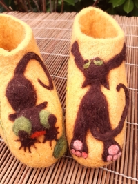 felted wool shoes